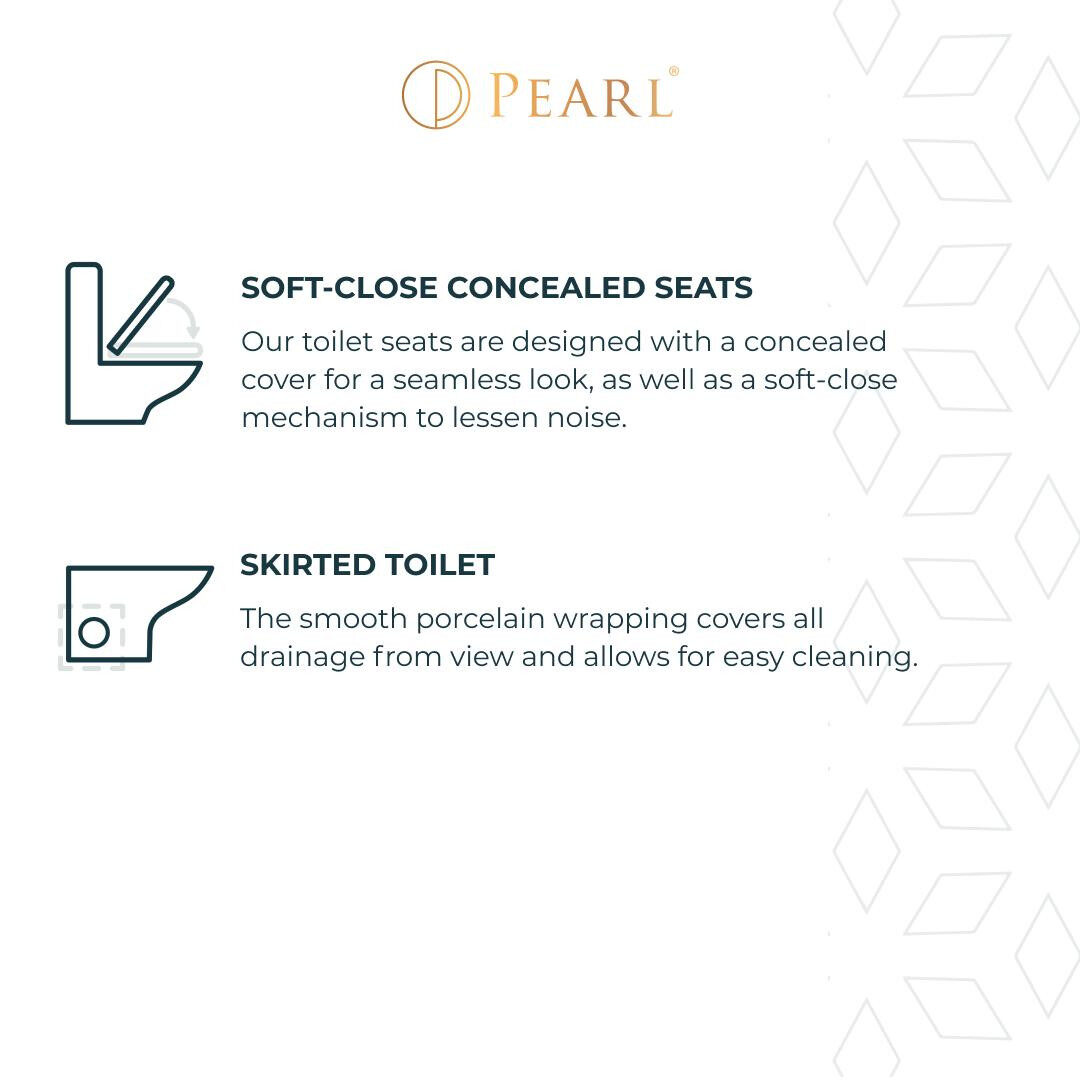 ISAAC Two-Piece Toilet w/ Side Flush — Pearl