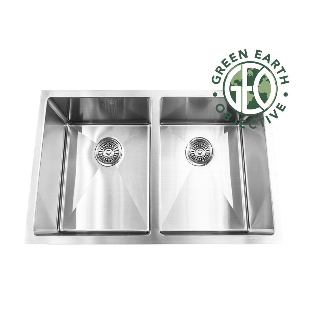 HANA EFR GEO Stainless Kitchen Sink — Pearl