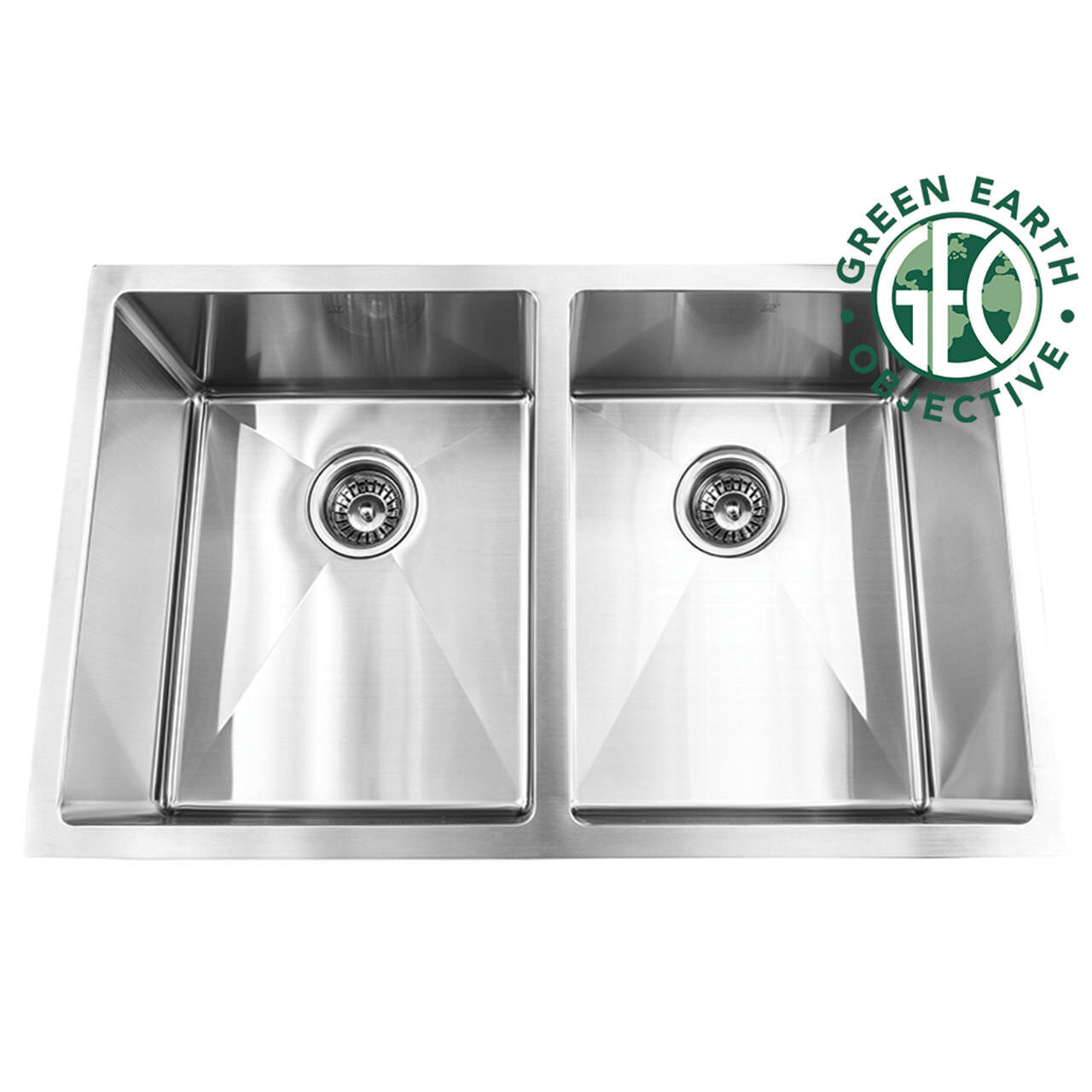 HANA ER GEO Stainless Kitchen Sink — Pearl