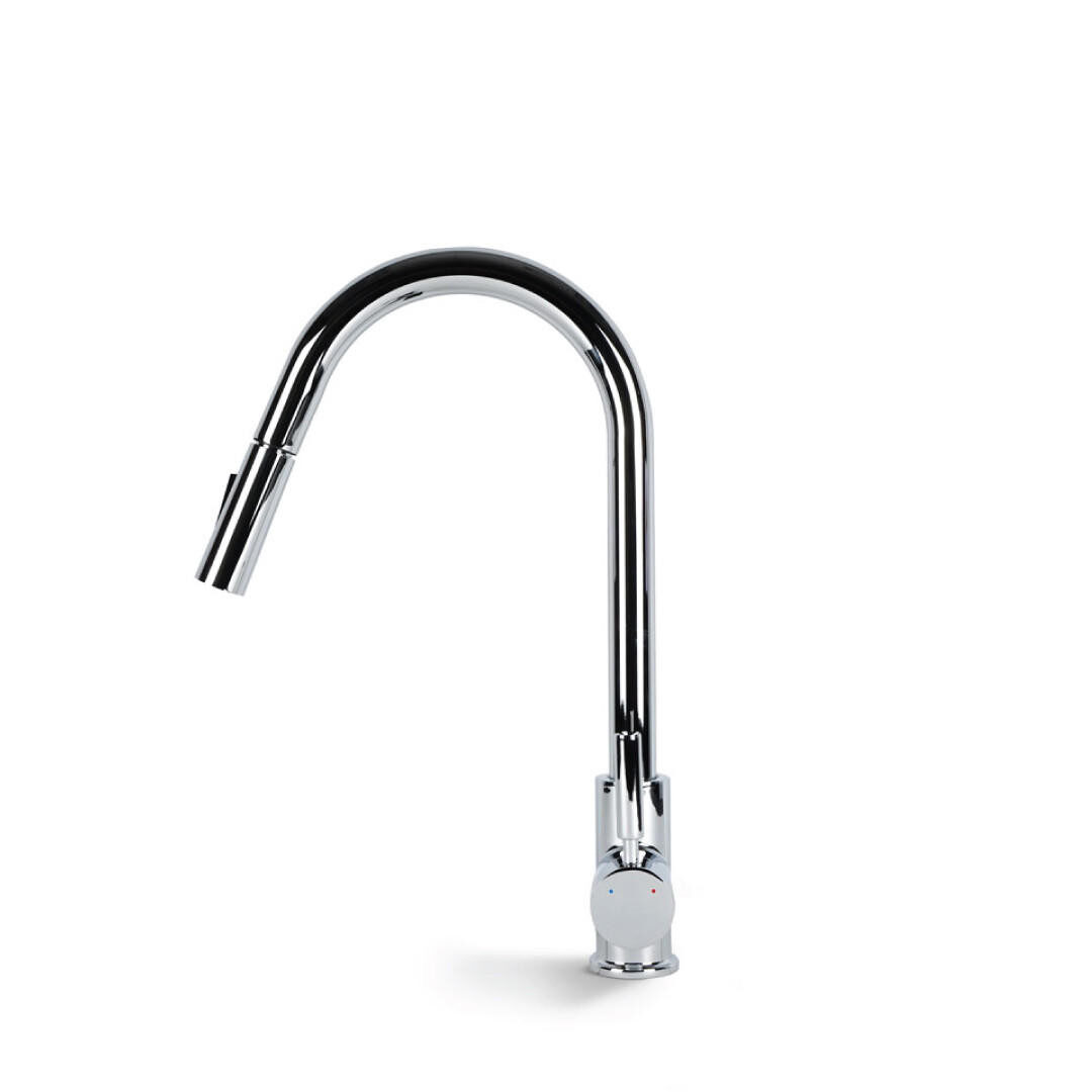 KIAN Chrome Kitchen Faucet — Pearl