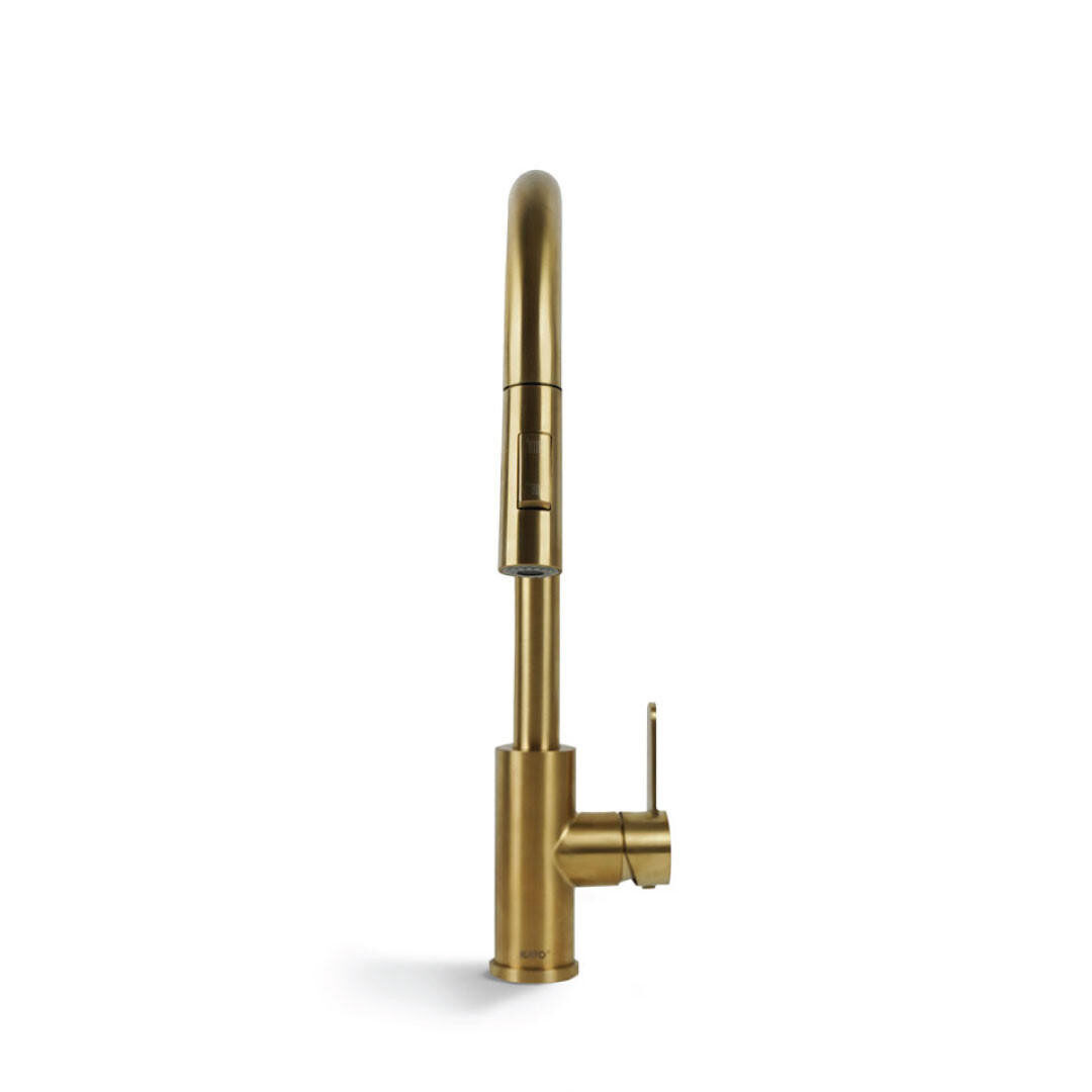 TORI Gold Kitchen Faucet — Pearl