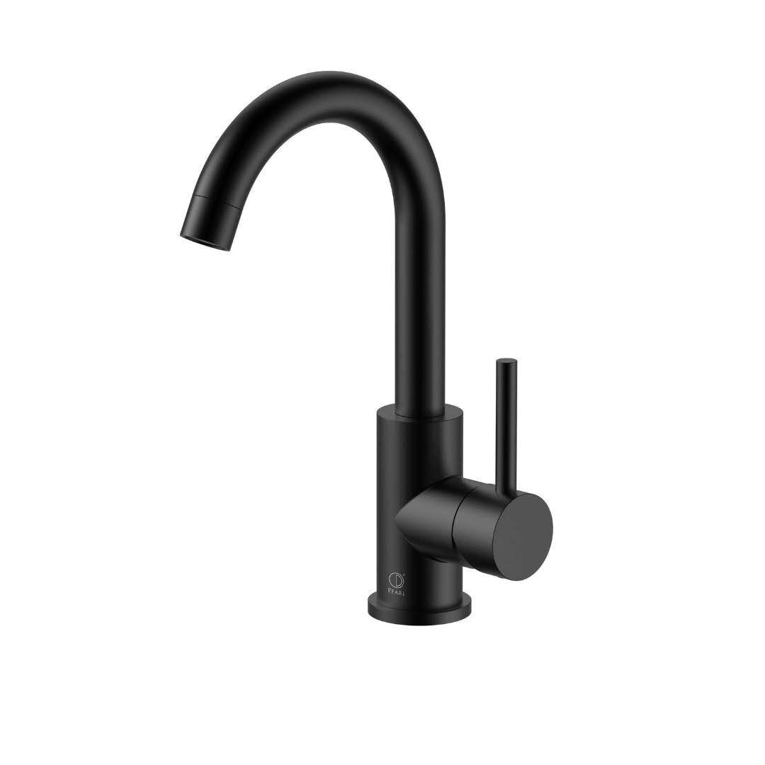 MATTE BLACK TOILET HINGE COVERS — Pearl