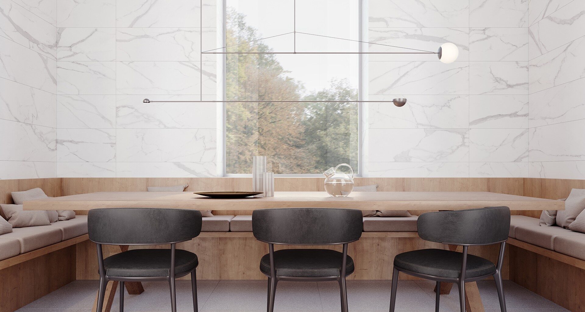 Calacatta Dolce Curva 12"x36" Matte by Richmond — Tile flooring · Canadian Flooring & Renovations Vancouver