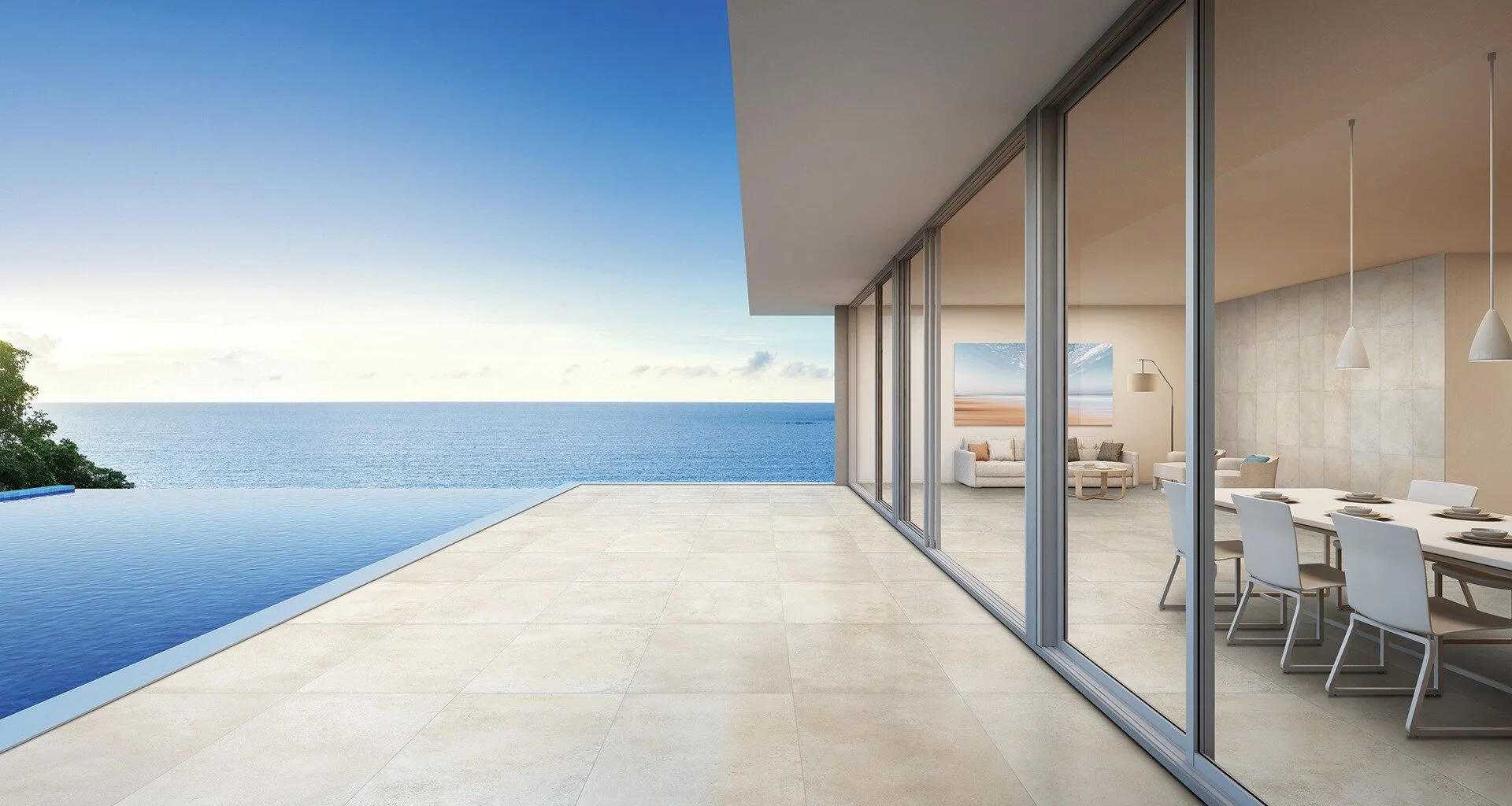 Cemento White by Richmond — Tile flooring · Canadian Flooring & Renovations Vancouver