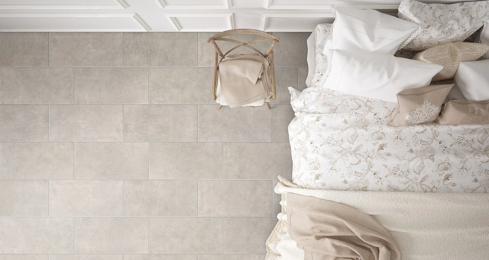 Concrete 12x24 pressed by Richmond — Tile flooring · Canadian Flooring & Renovations Vancouver