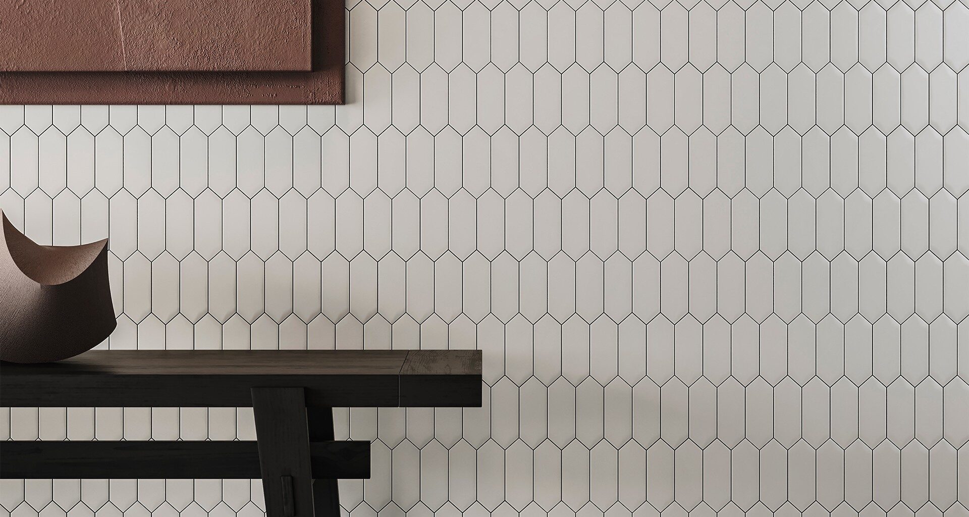 Gallery Grey 12"x12" Picket Glossy by Richmond — Tile flooring · Canadian Flooring & Renovations Vancouver